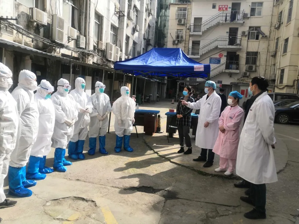 江西省胸科醫院開展贛通碼核酸檢測登記平臺使用和采樣演練
